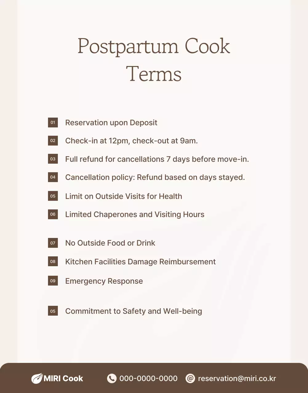 Iklan Pusat Perawatan Pascapersalinan Beige Elegant