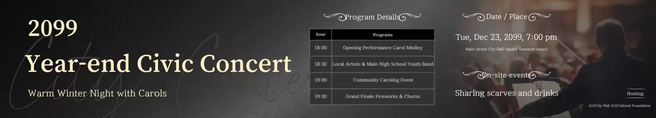 Evento de Concerto de Música Clássica Negra