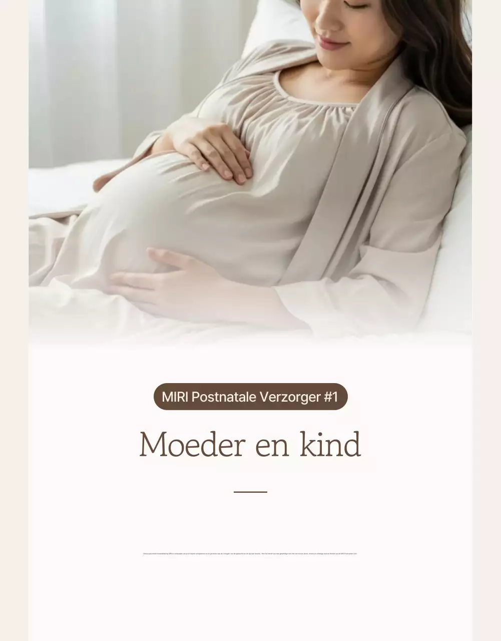 Beige elegante postpartum zorgcentrum advertentie