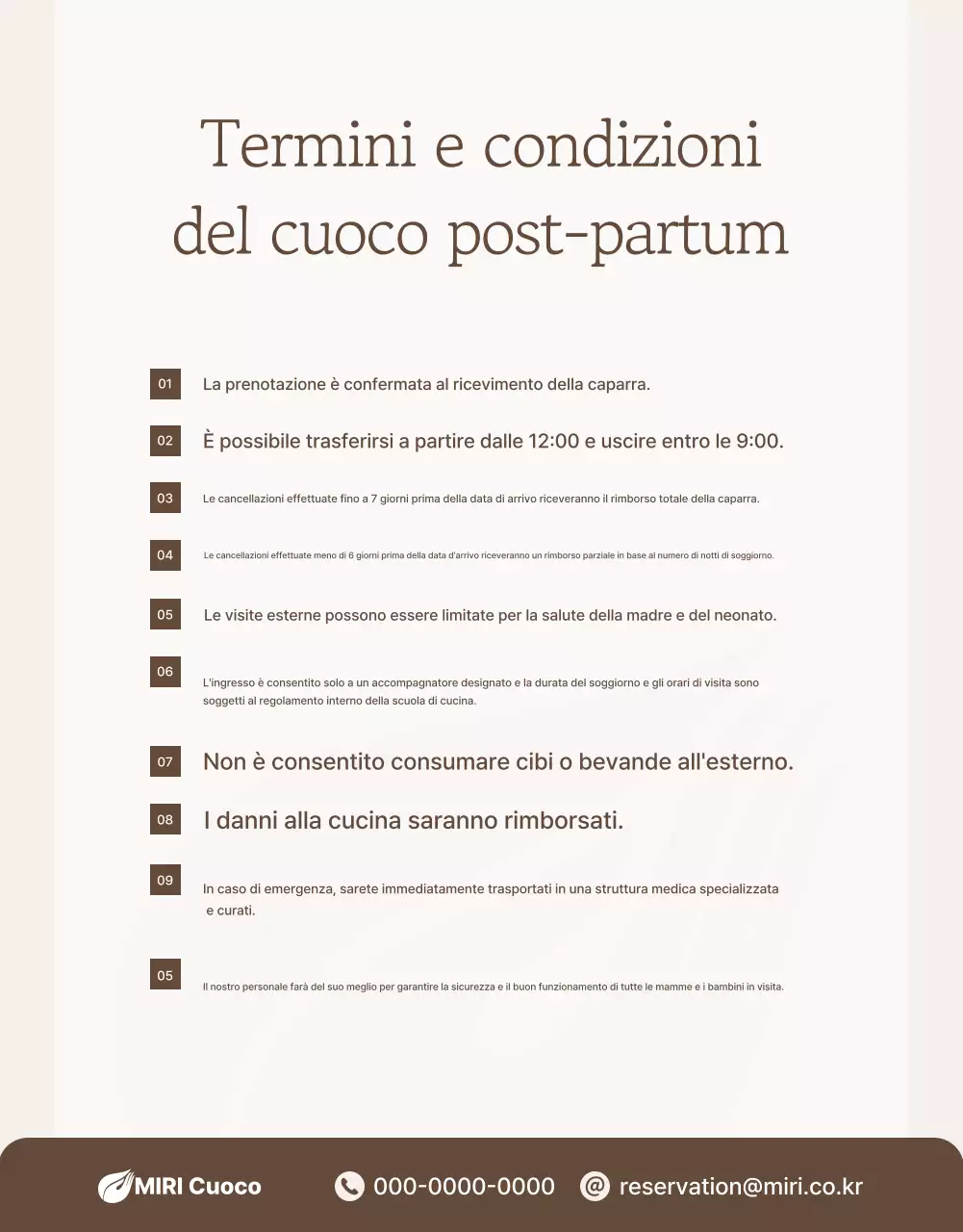 Pubblicità del centro di assistenza post-parto Beige Elegant