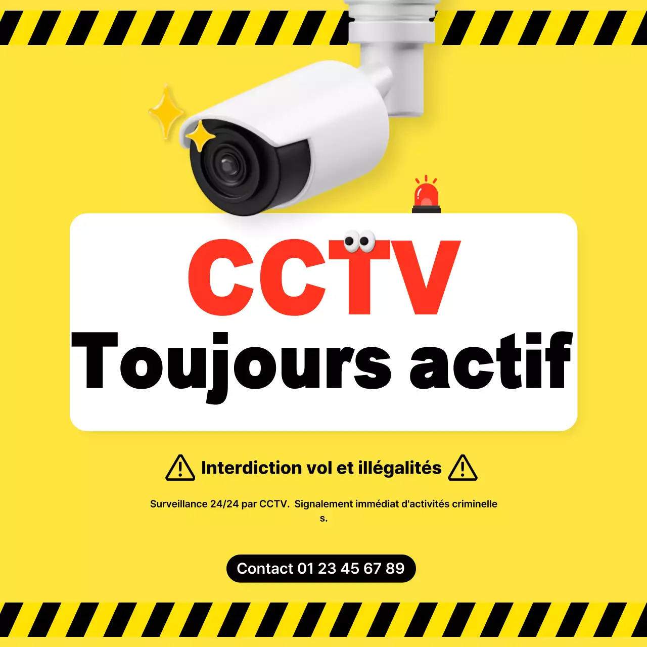 Guide de sécurité simple jaune