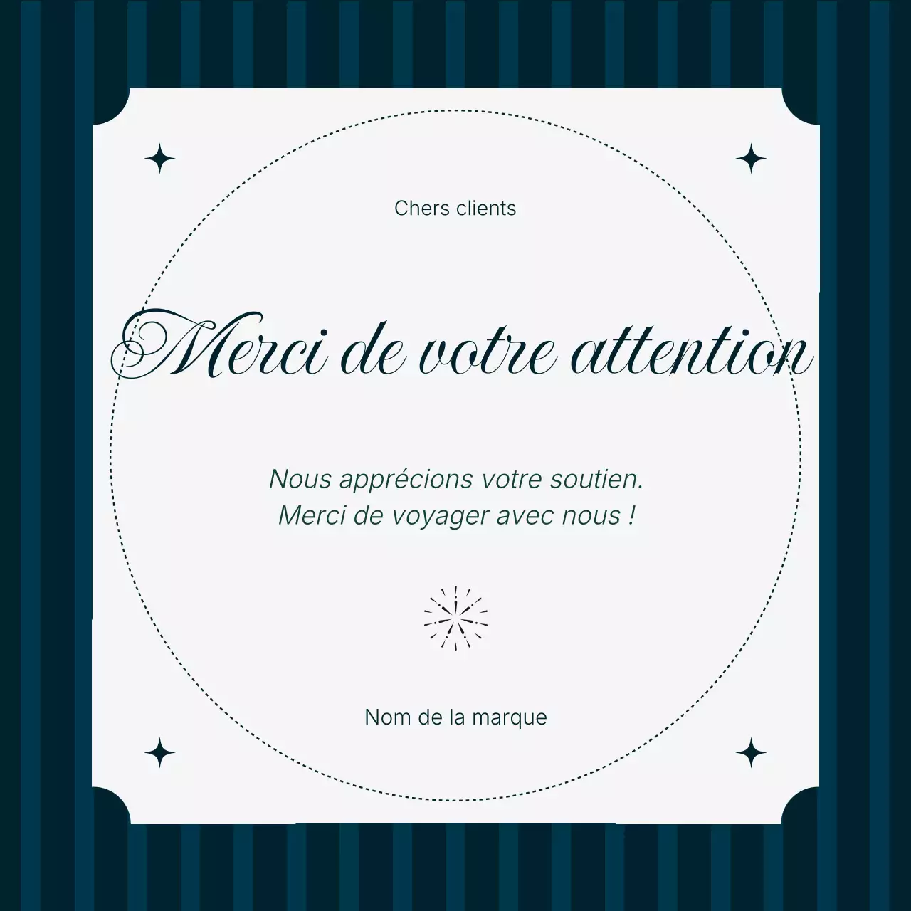 Carte de vœux minimaliste vintage bleue et blanche pour le Nouvel An sur les réseaux sociaux