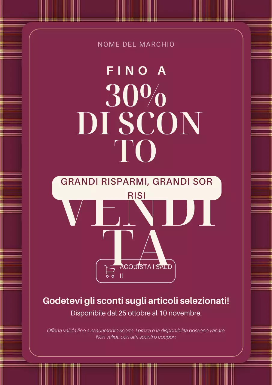 Manifesto di Natale minimalista moderno viola e bianco