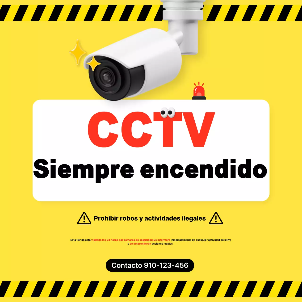 Guía de seguridad simple amarilla