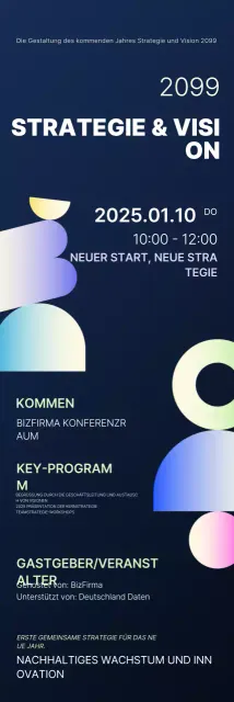 Neon Modern Vision Planning