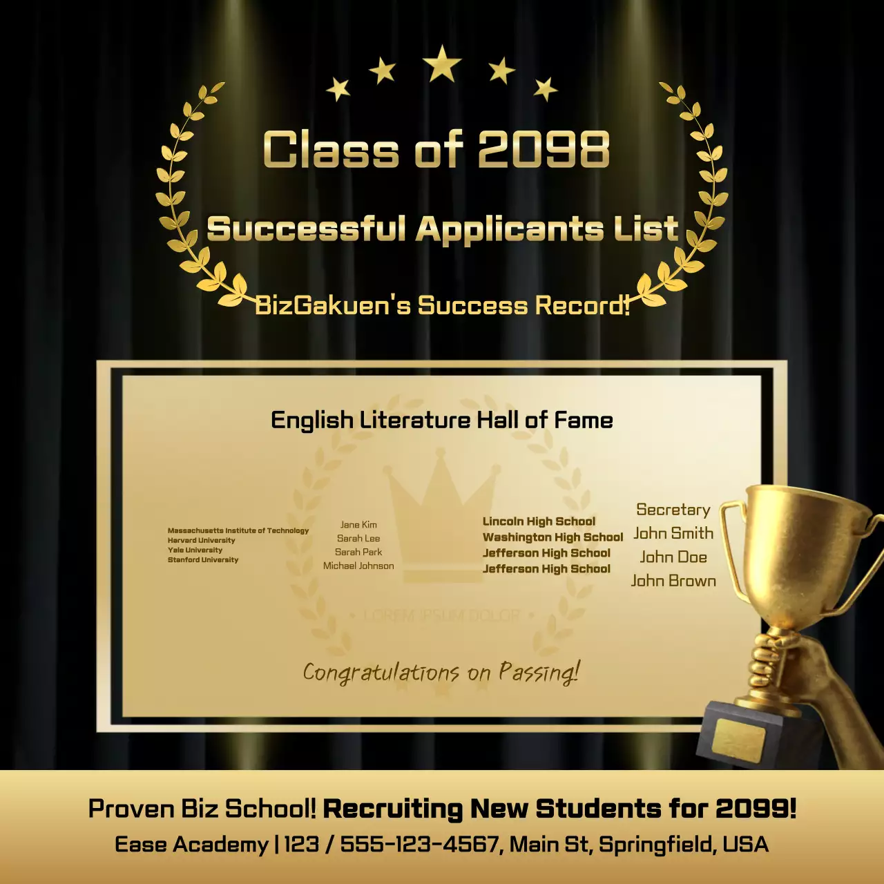 Golden Classic Academy Recruitment Guide