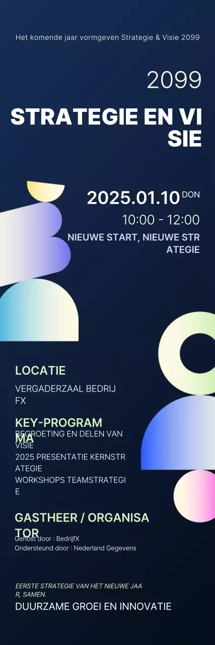 Neon Modern Visie Planning