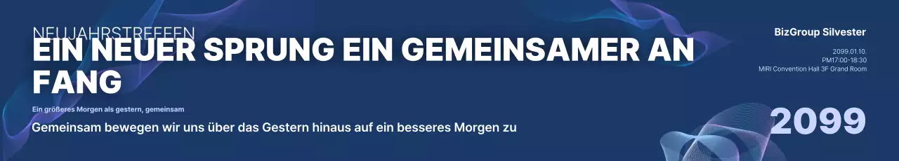 Blaue moderne Silvesterparty-Veranstaltung