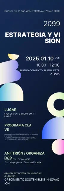 Planificación de la visión moderna de neón