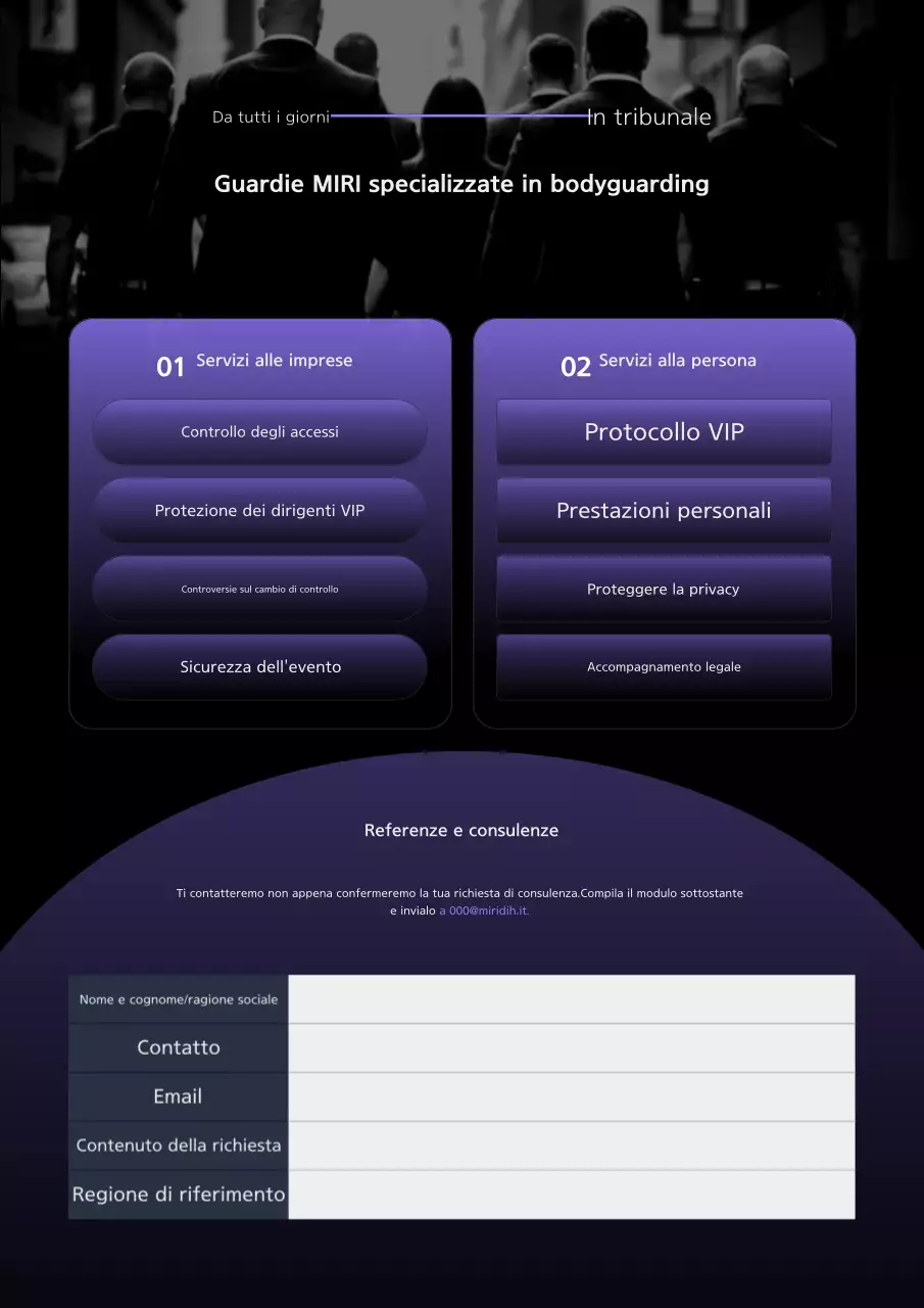 Pubblicità di Bora Modern Security