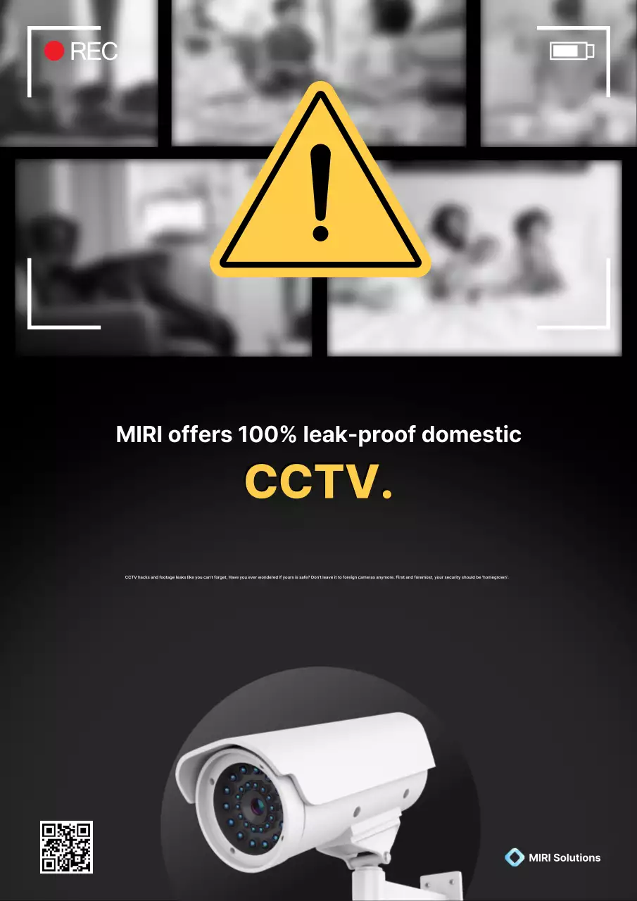 Quảng cáo an ninh hiện đại màu đen