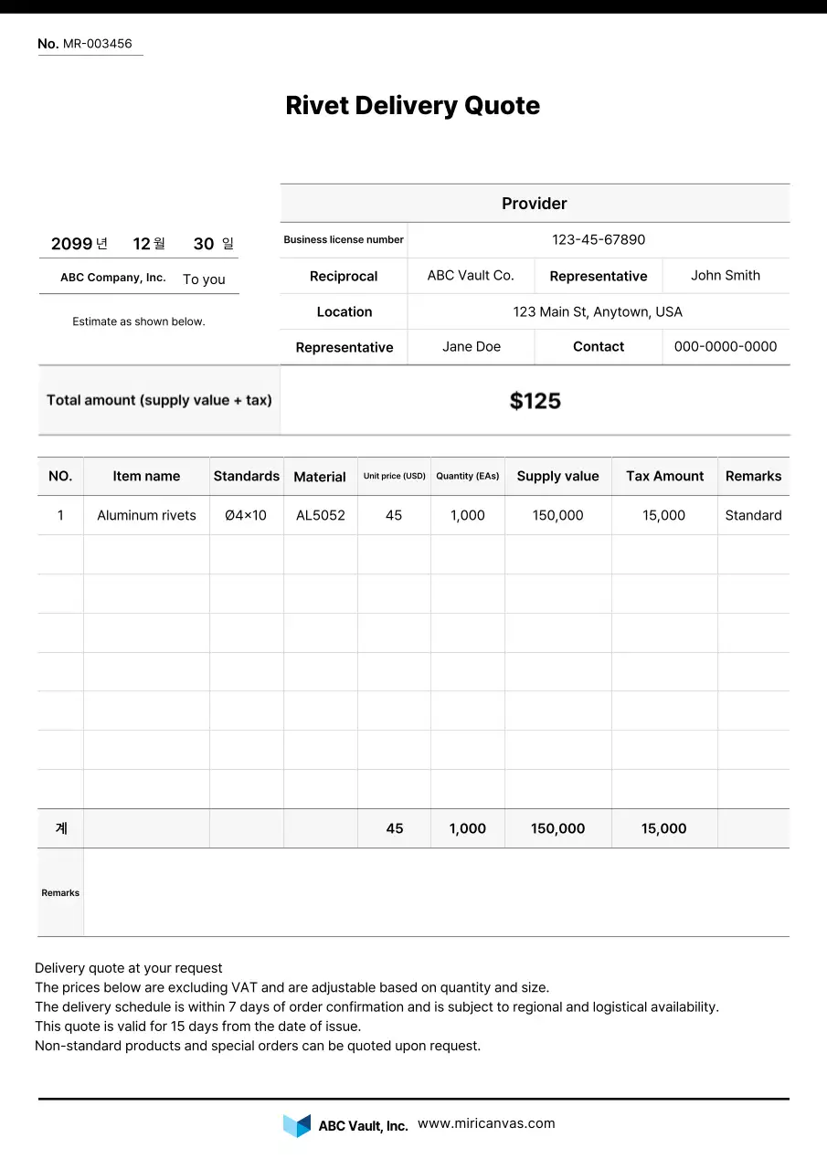 Chuyển thông tin báo giá cơ bản màu trắng