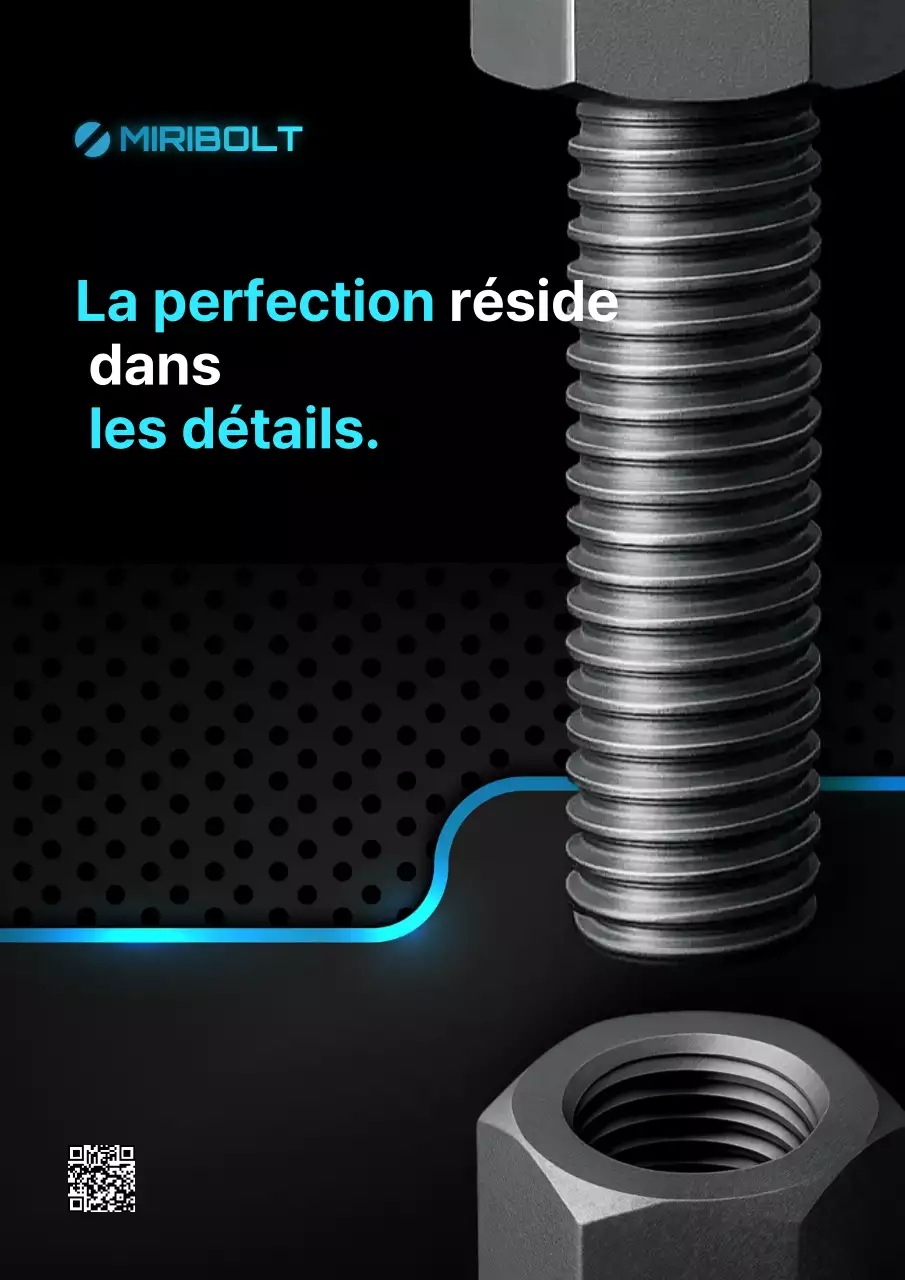 Publicité industrielle moderne noire