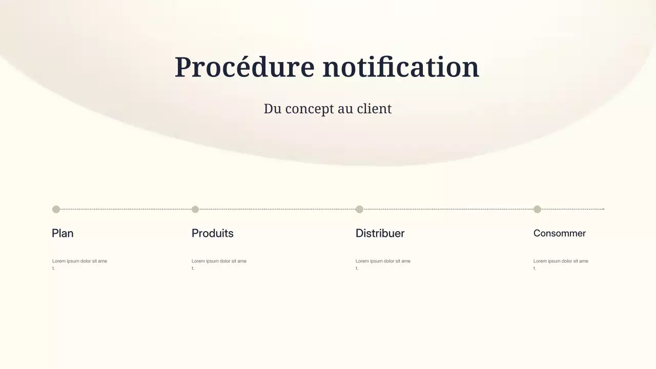 présentation marketing minimaliste beige