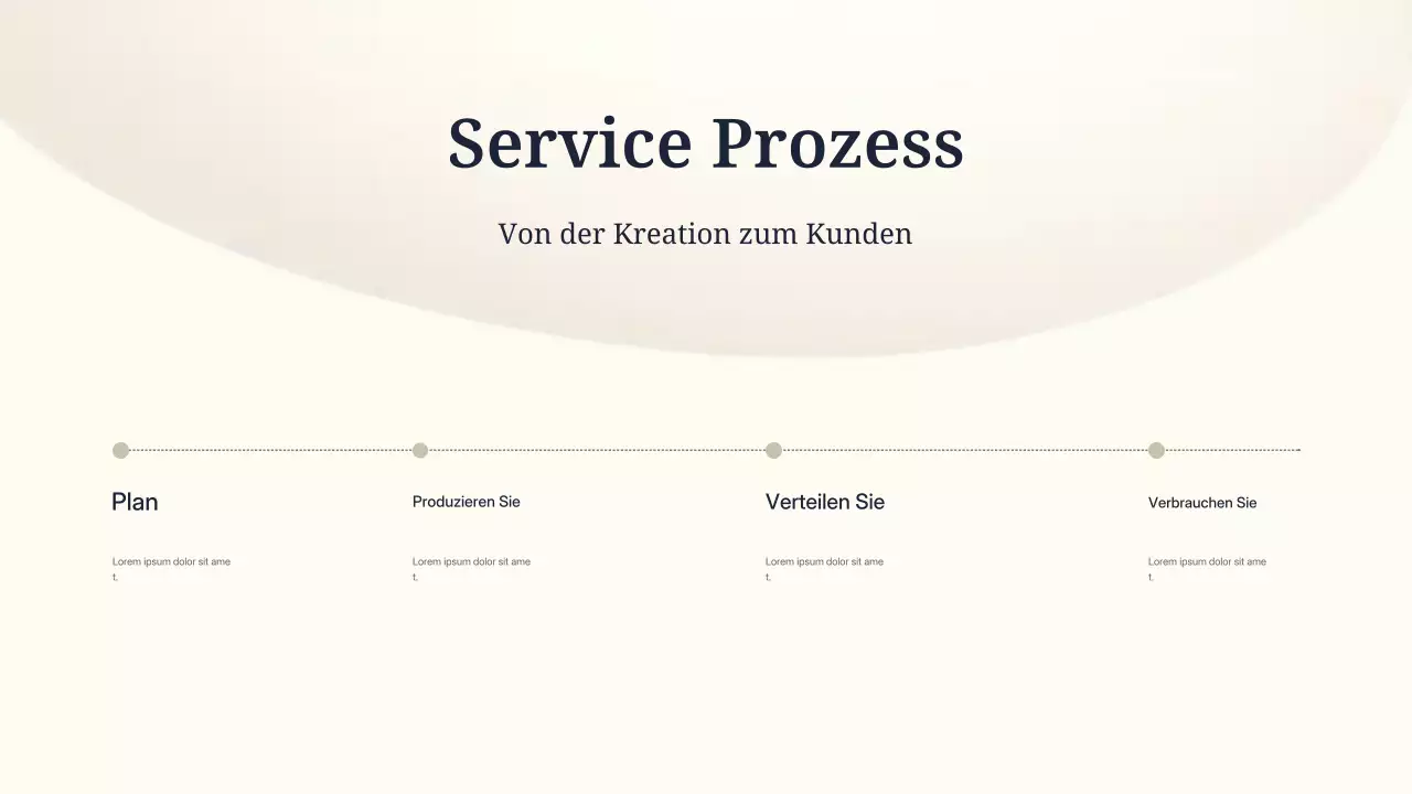 Beige minimalistische Marketingpräsentation