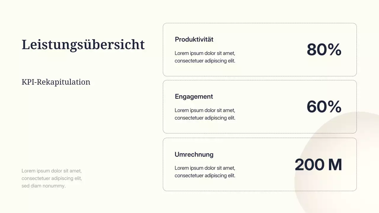 Beige minimalistische Marketingpräsentation