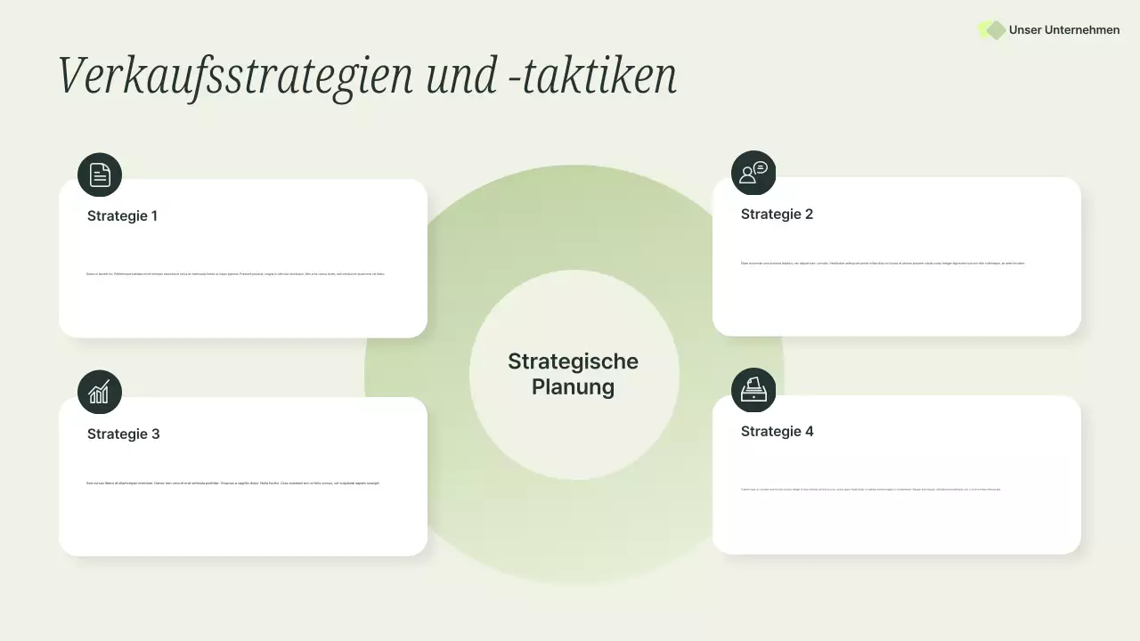 Green Professional Verkaufspräsentation