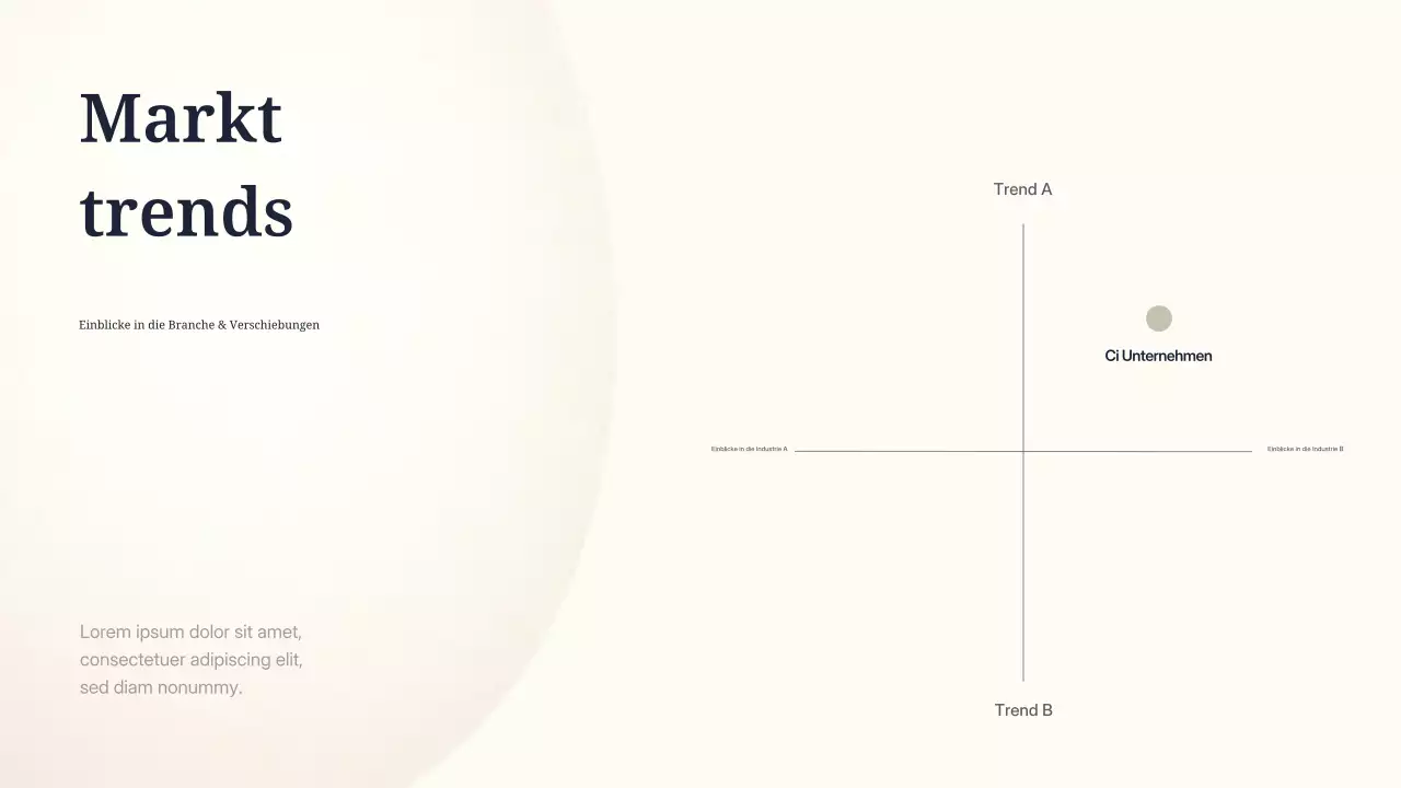 Beige minimalistische Marketingpräsentation