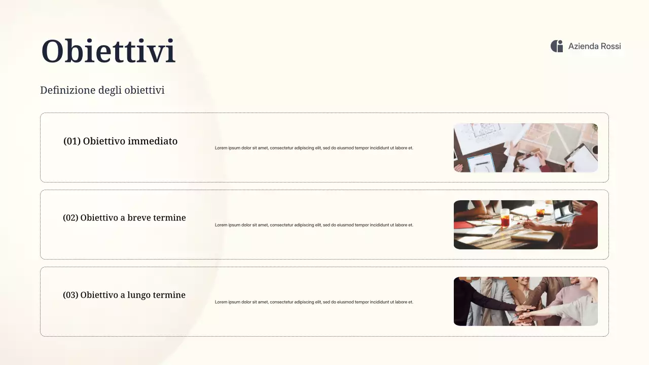 presentazione di marketing minimale beige