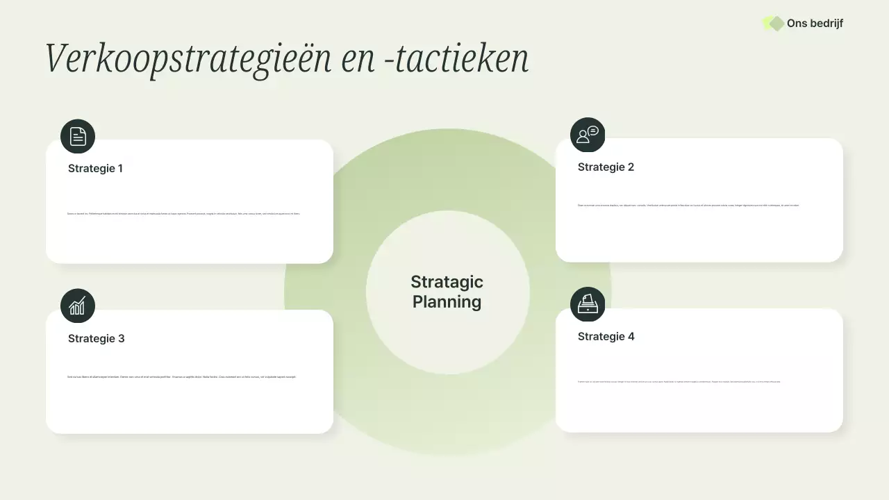 Groene Professionele Verkooppresentatie
