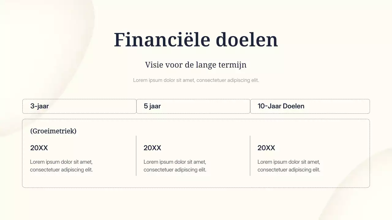 beige minimale marketingpresentatie