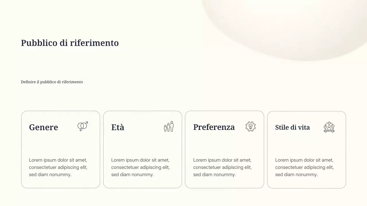 presentazione di marketing minimale beige