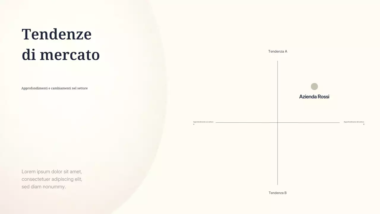 presentazione di marketing minimale beige