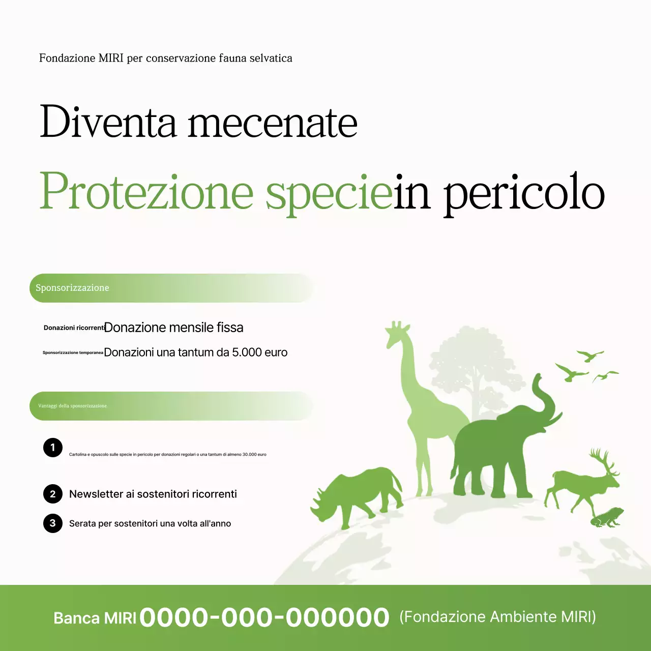 Campagna per la protezione degli animali Green Nature