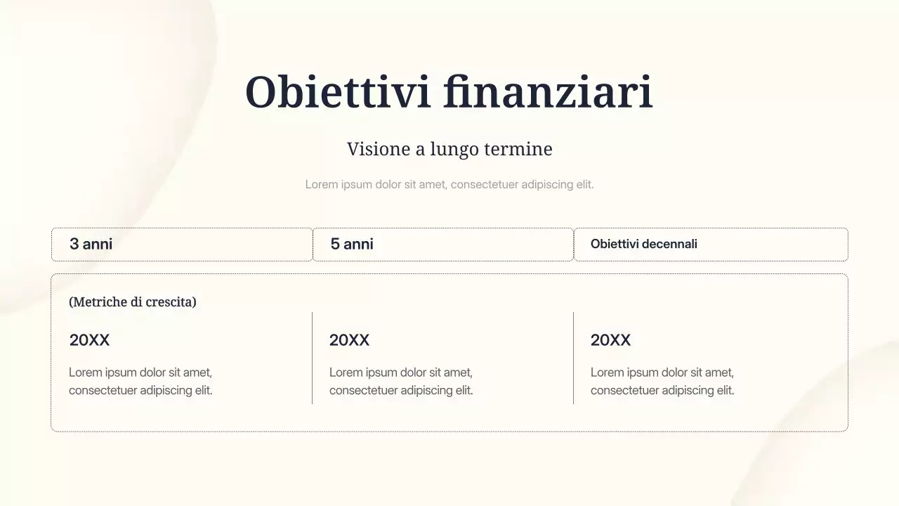 presentazione di marketing minimale beige