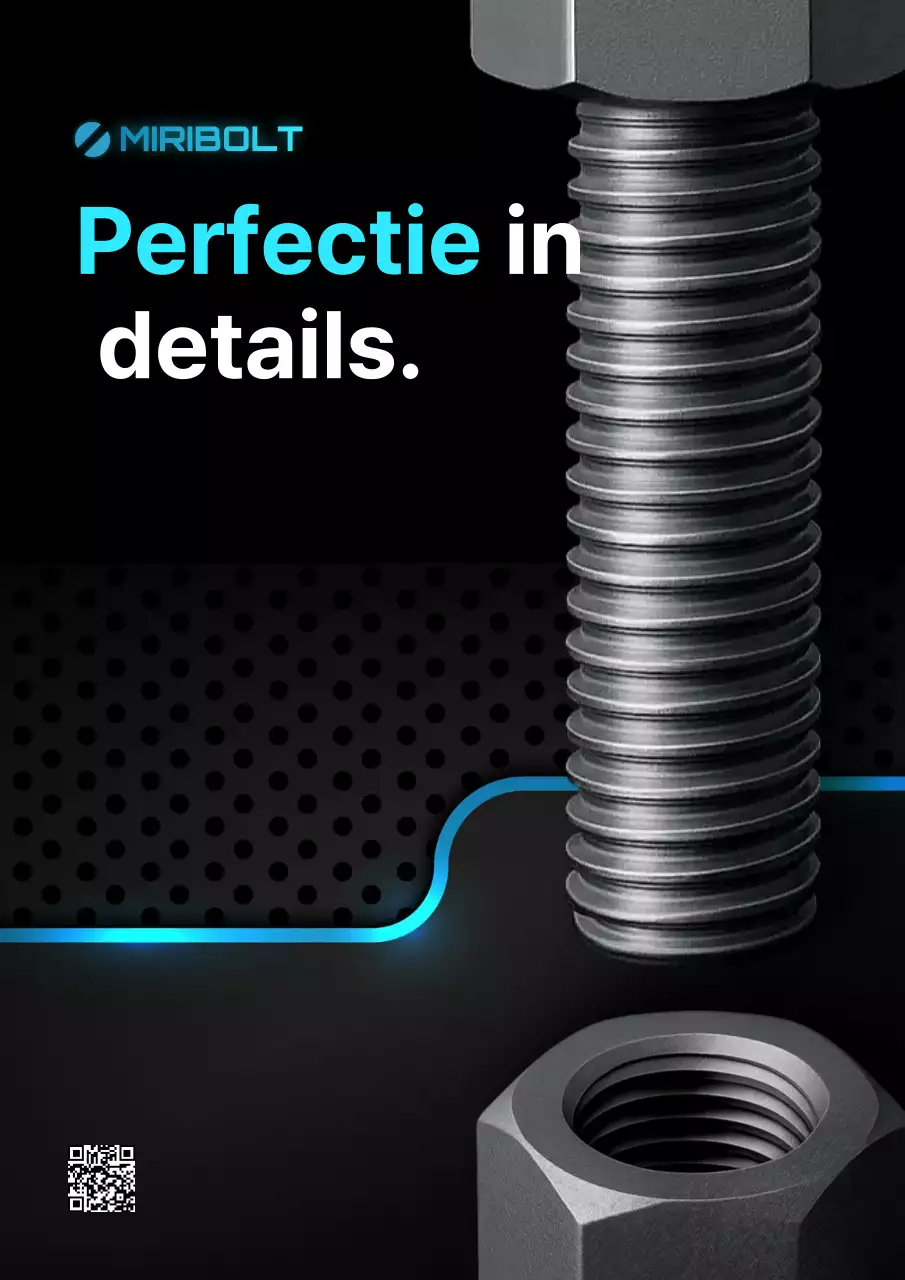 Zwarte moderne industriële reclame