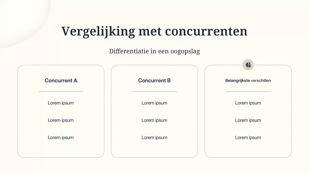 beige minimale marketingpresentatie