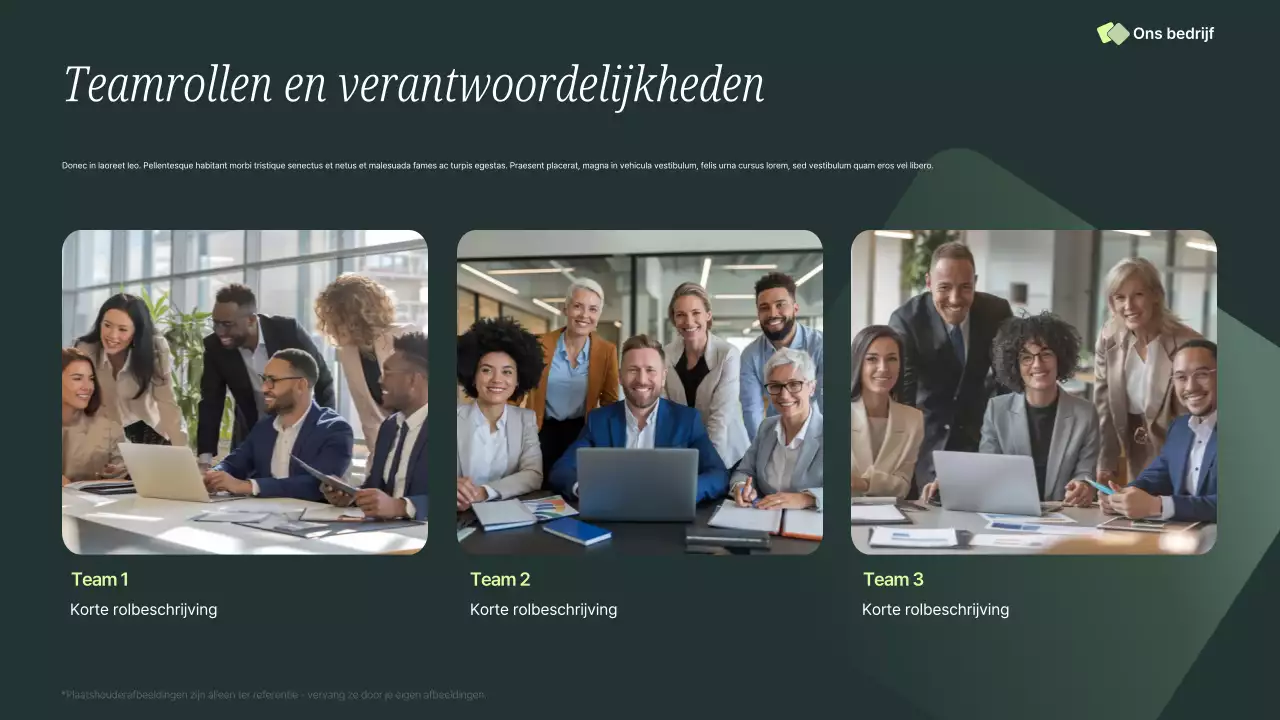 Groene Professionele Verkooppresentatie