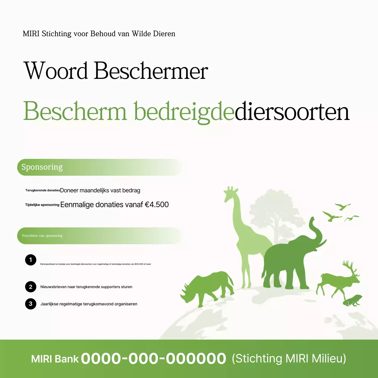 Groene Natuur Dierenbeschermingscampagne