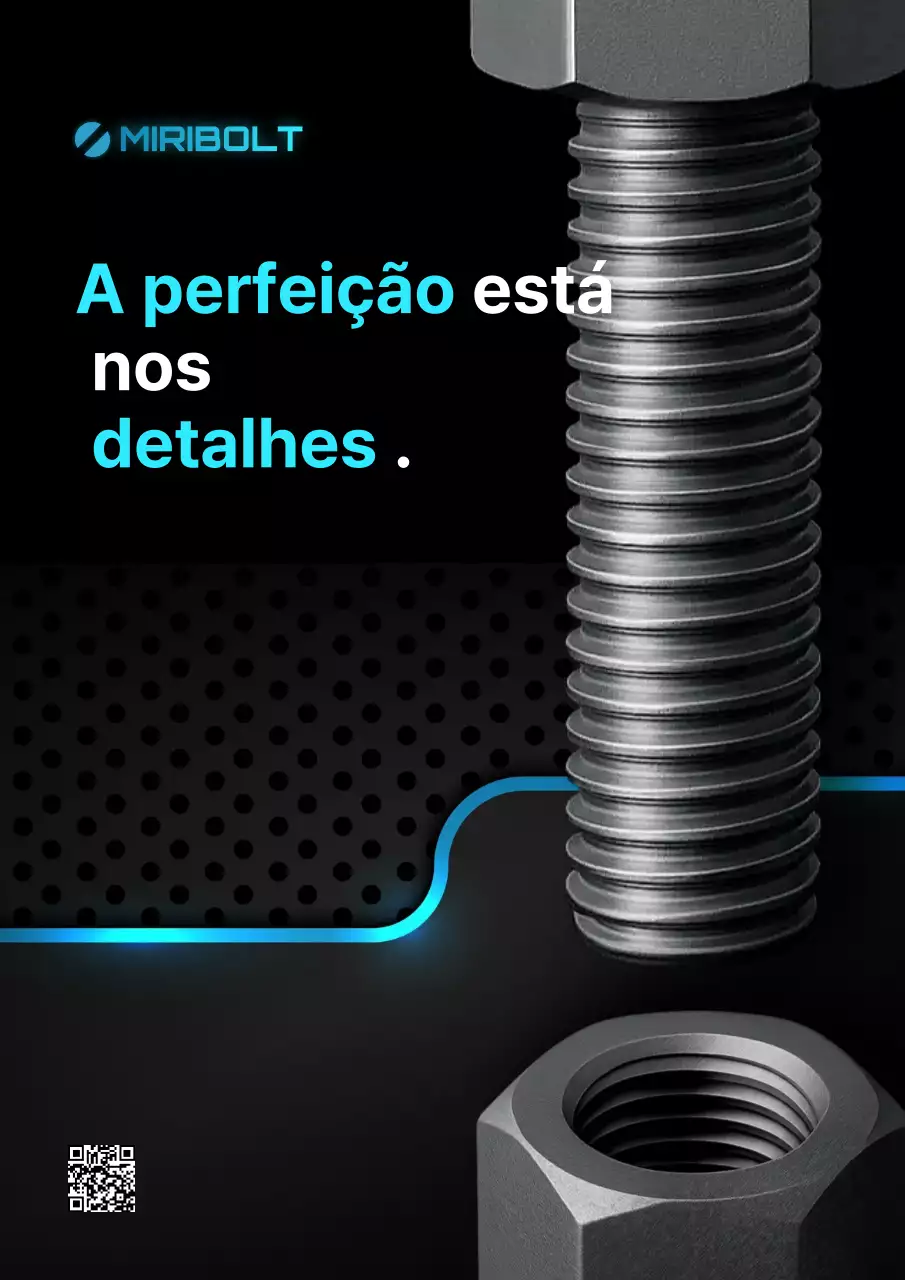 Publicidade Industrial Moderna em Preto