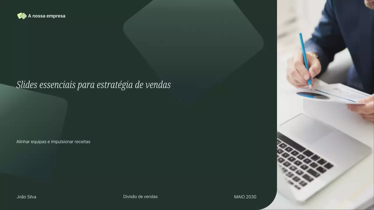 Apresentação de Vendas Profissional Verde