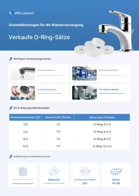 Blue Simple Industrieprodukt-Aktion
