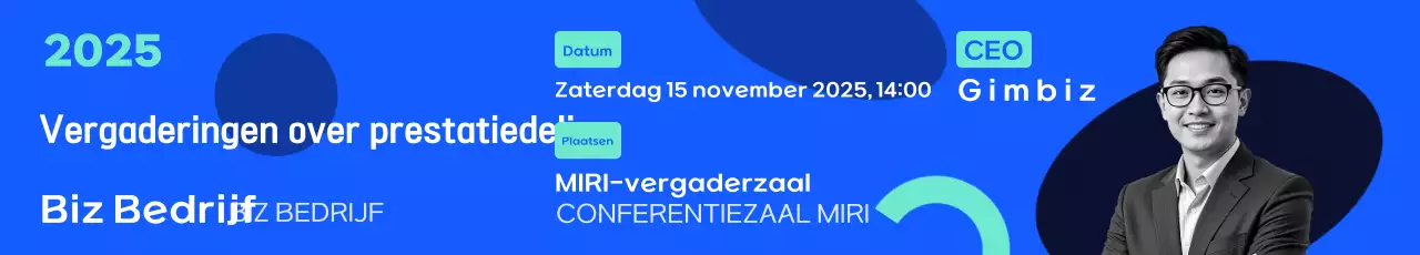 Blauw Modern Zakelijk Evenement