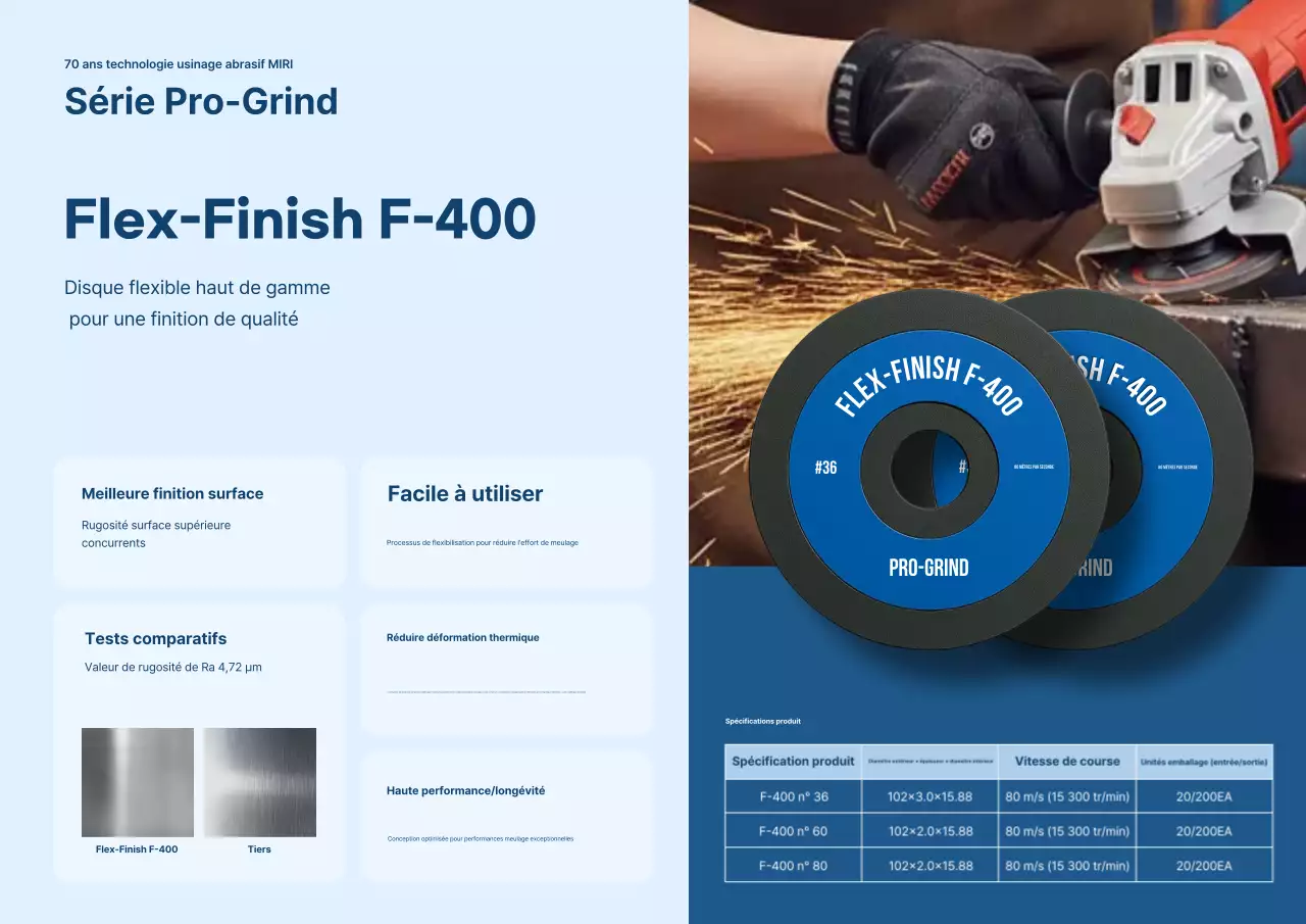 Promotion du produit Polisseuse moderne bleue