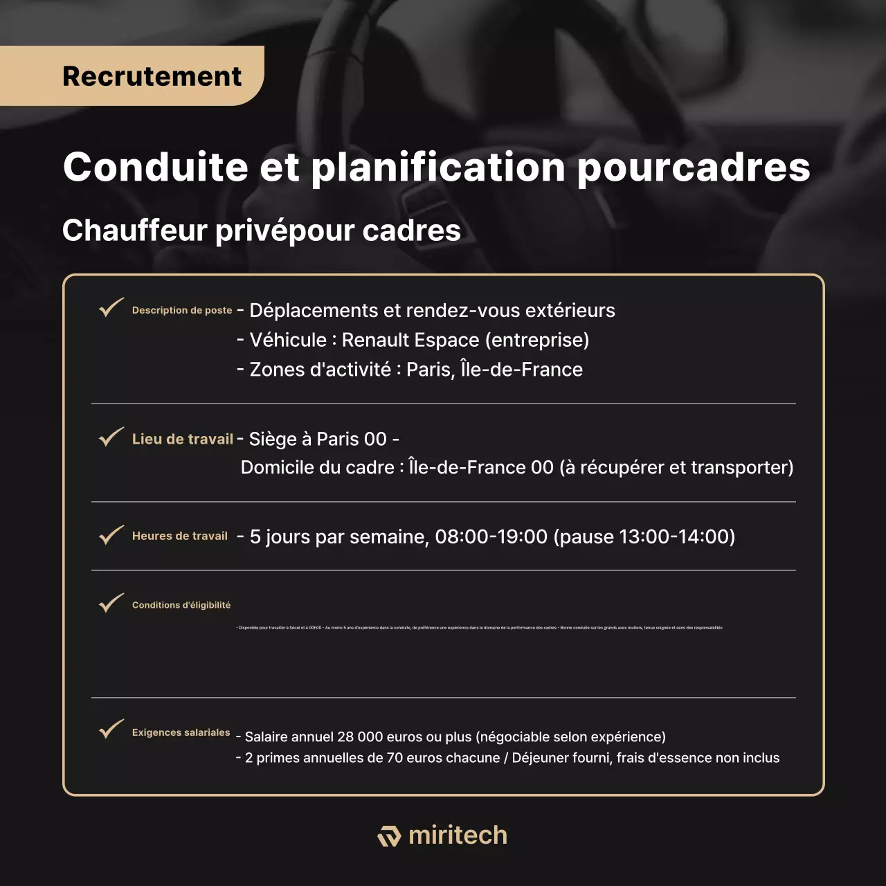 Recrutement Black Clean