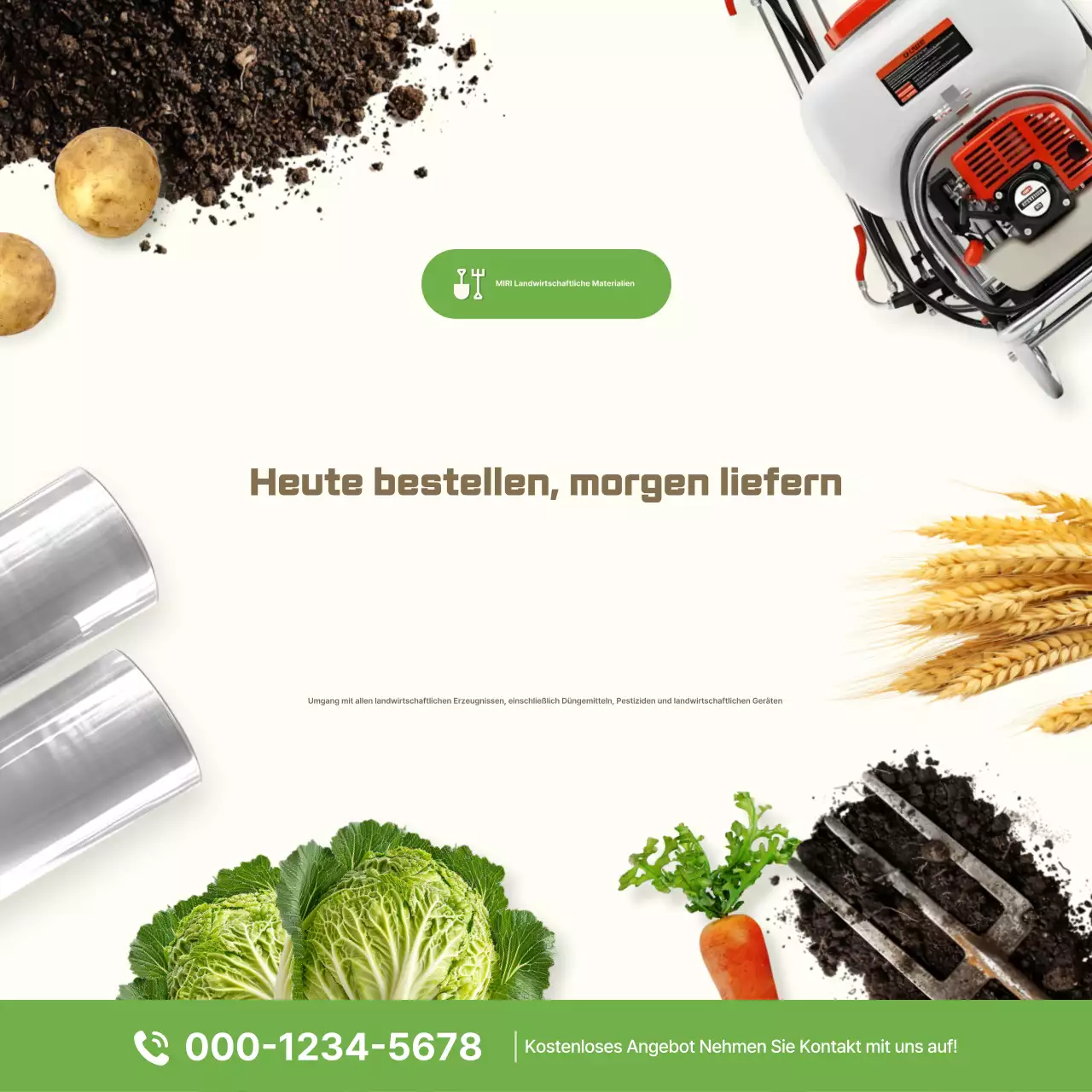 Beige Simple Agriculture Advertising