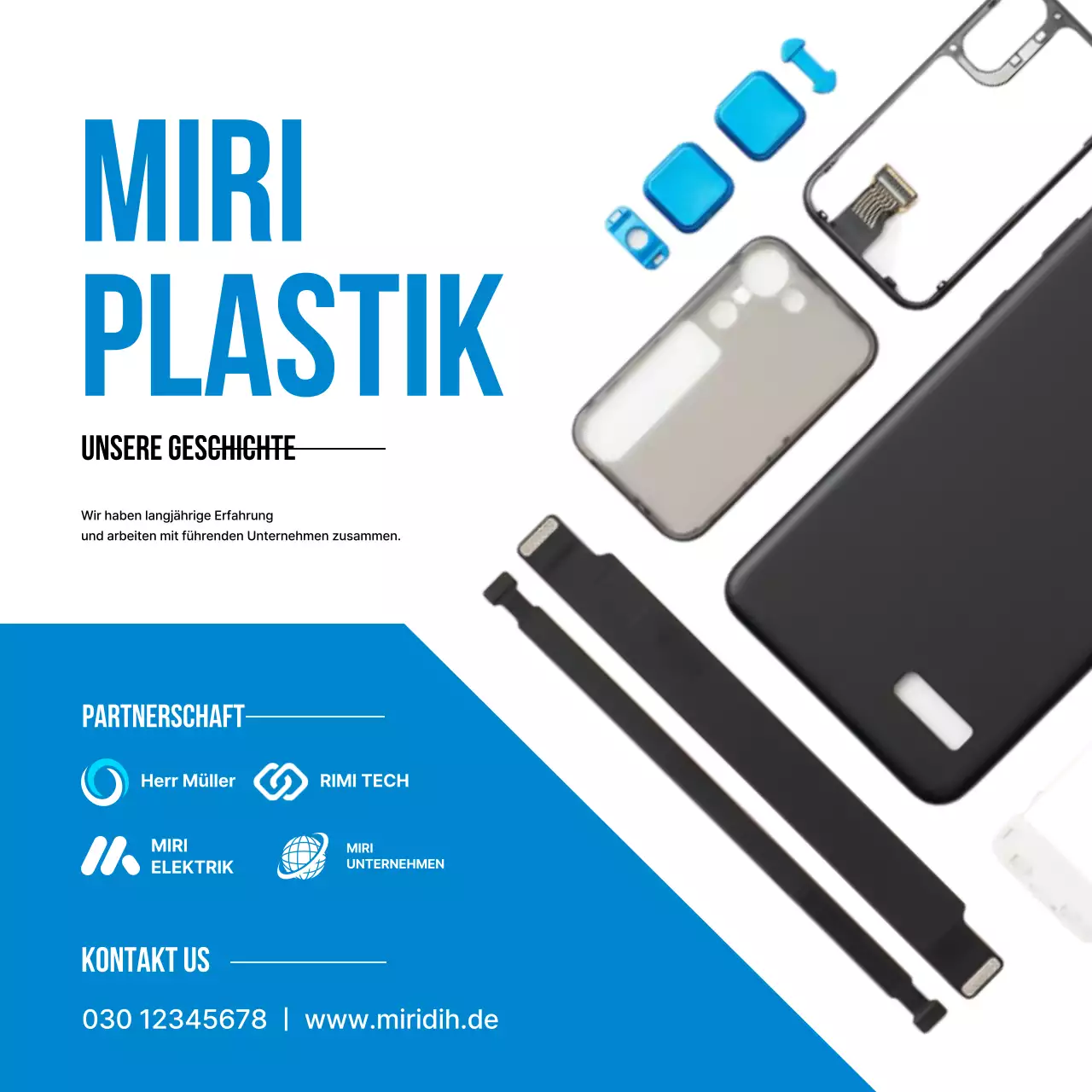 Werbung von Blue Modern Electronics