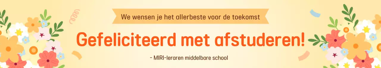 Oranje baby-afstudeerjuiching