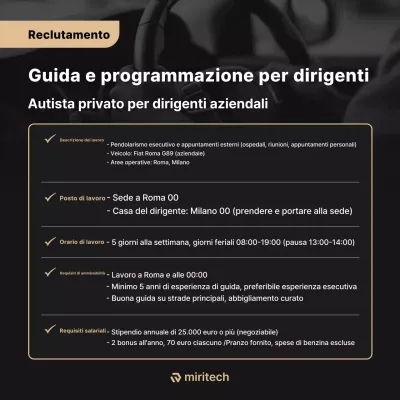 Reclutamento pulito nero