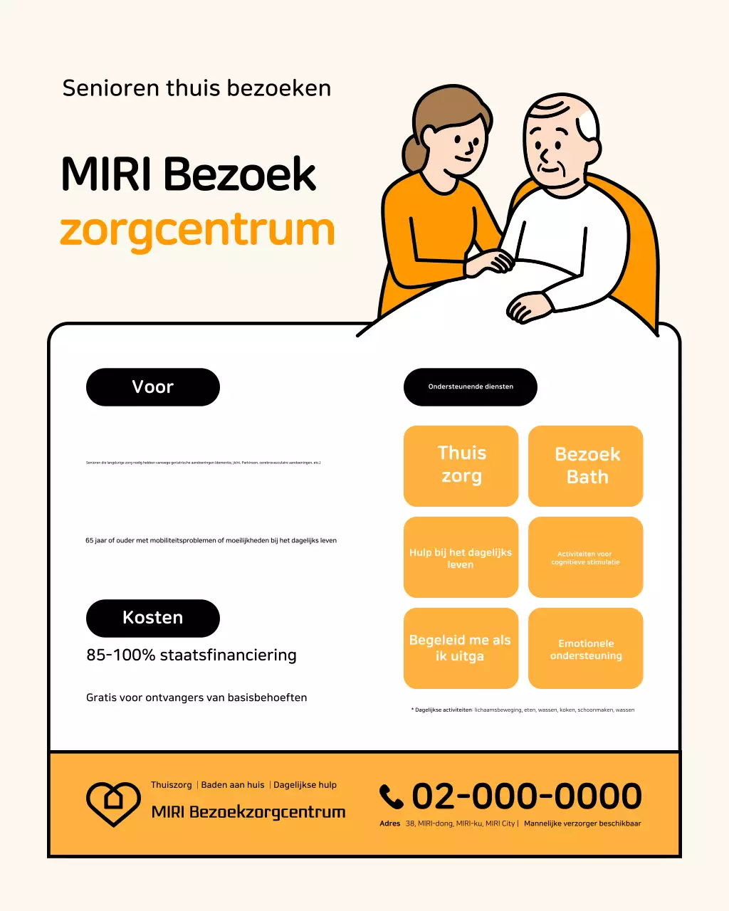 Beige Eenvoudige Verpleegkundige Servicegids