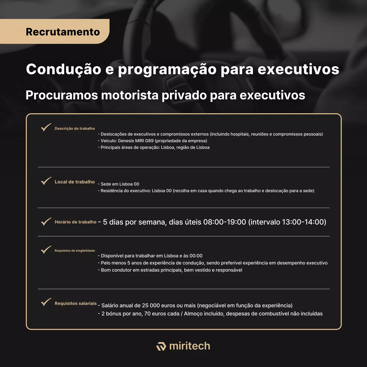 Recrutamento Black Clean