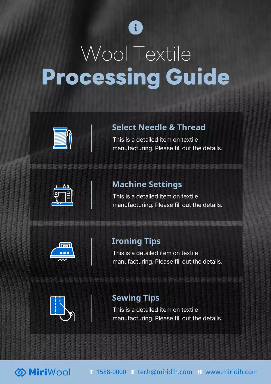 black modern textile guide