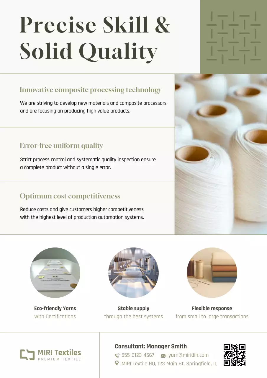beige professional textile promotion