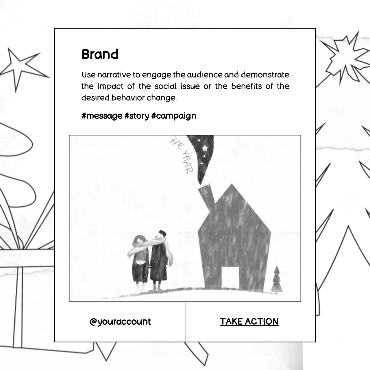 Black Minimalist Social Campaign Promotion Social Media Post