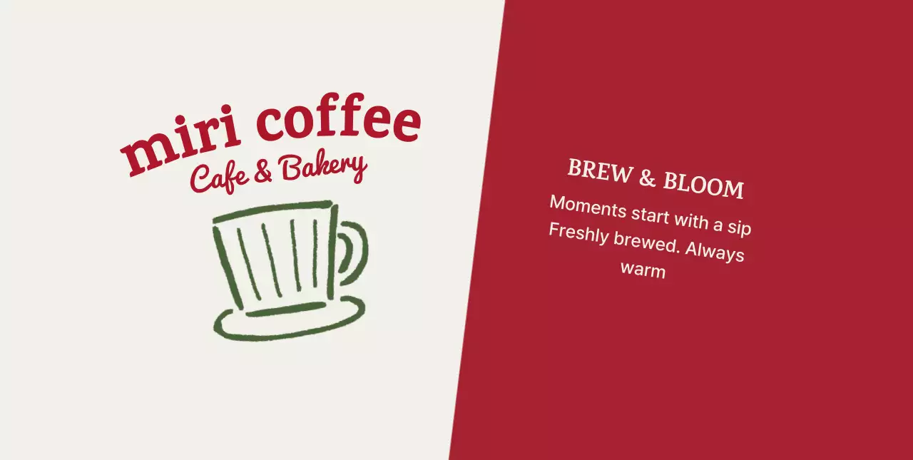 赤 オシャレ カフェ ラベル ロゴテキスト