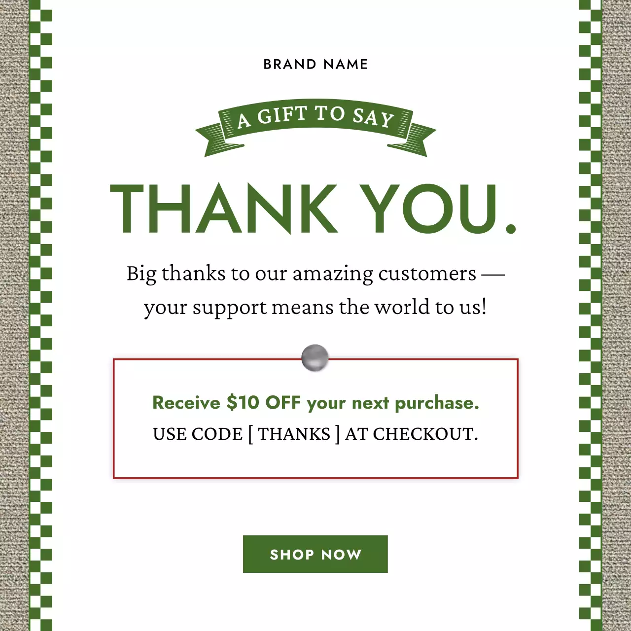 Classic Holiday Promotion for Social Media